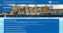 Desktop Screenshot of cornwallconservatives.com